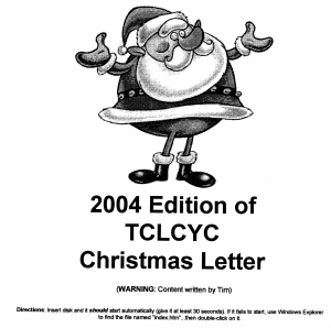 2004 Christmas Letter CD Label